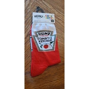 Cool Socks Heinz Tomato Ketchup Funny Gag Gift Novelty Size 8-12 Men Women 10-13
